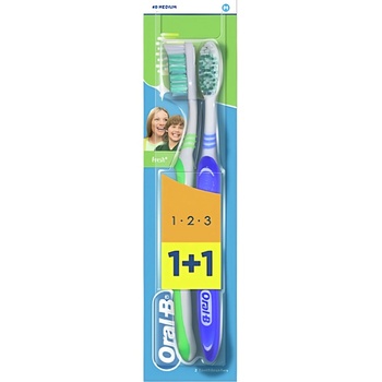 1-2-3 Fresh Medium Toothbrush - Zubná kefka
